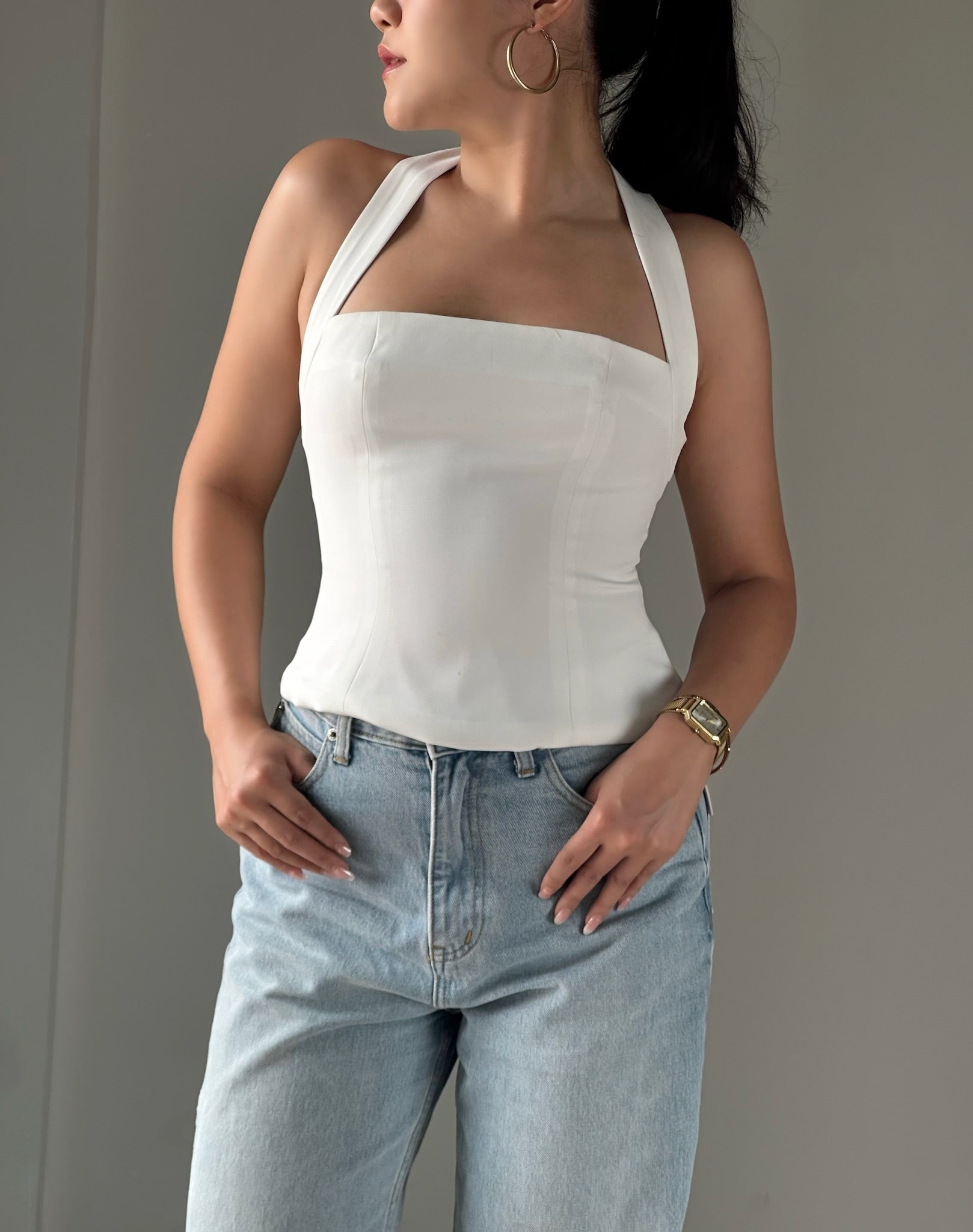 HALTER SQUARE TOP