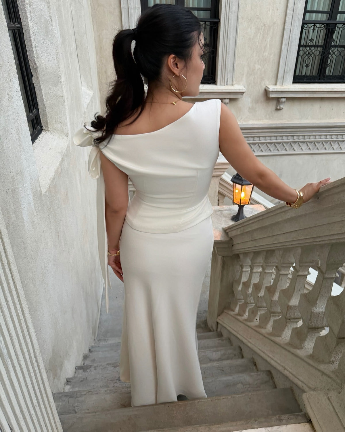 For holiday dinners, quiet nights out, and moments you want to feel beautiful — Noelle top 🤍Matched with 〰️Noelle ski...