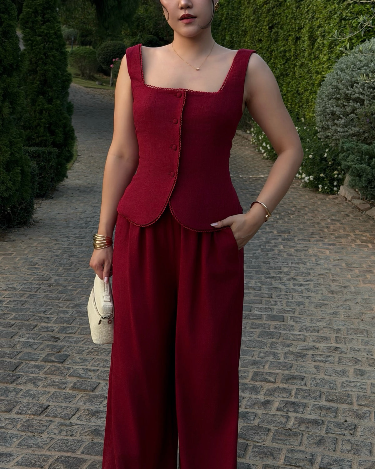 Sophie set in maroon ♥️#rvsophietop #rvsophieloungepants