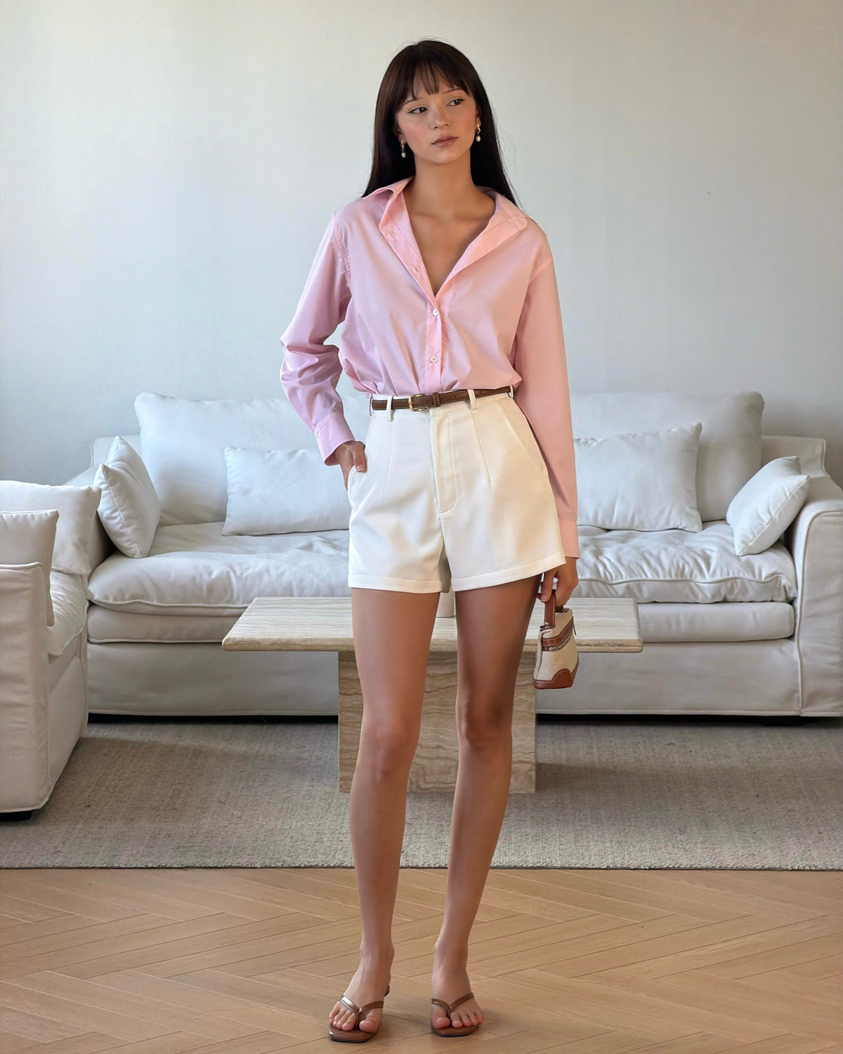 Pink, but make it grown up. A fresh pop of color that brings a little more fun to your everyday wardrobe. Pair it wit...