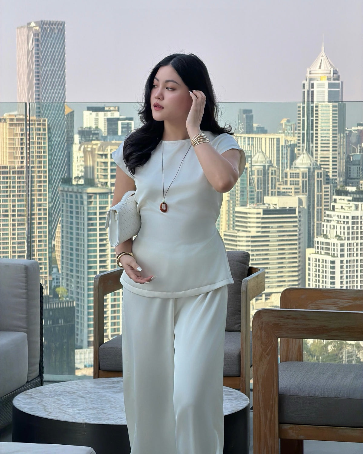 A simple round-neck set designed to move with your day.Soft, comfortable, waist-snatching when you want it to be.From...