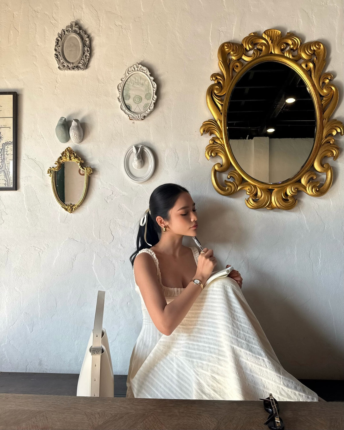 Spotted k. @pingvibes in Solene maxi dress 🍦#rvsolenemaxidress