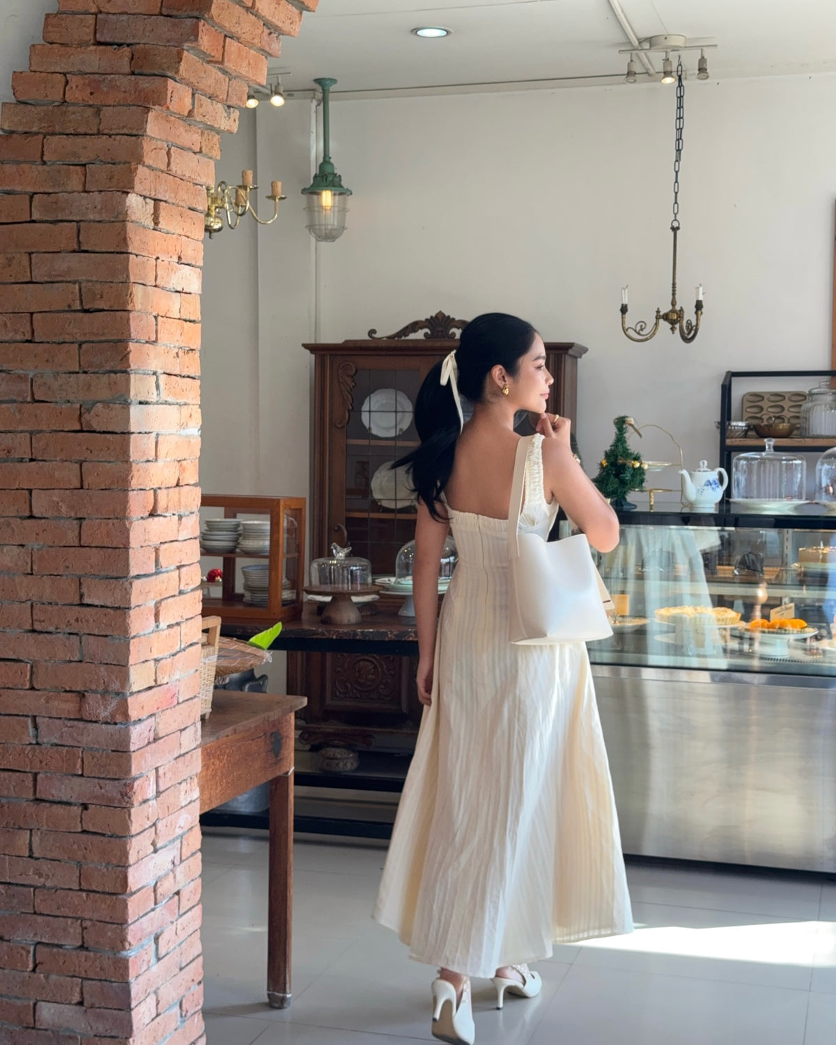 Spotted k. @pingvibes in Solene maxi dress 🍦#rvsolenemaxidress