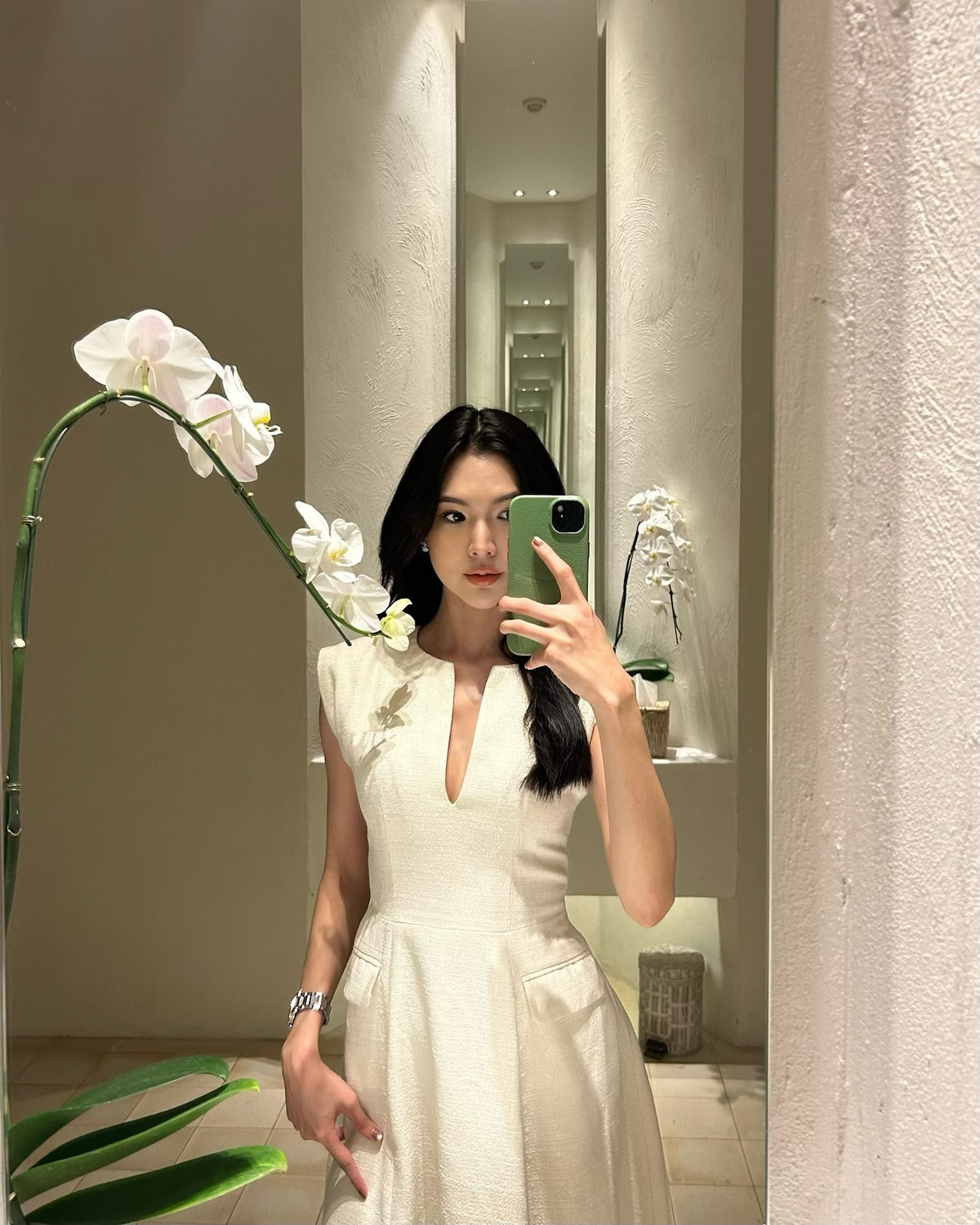 Spotted k. @tanya_tp in Blair Maxi Dress 🤍🦋#rvblairmaxidress