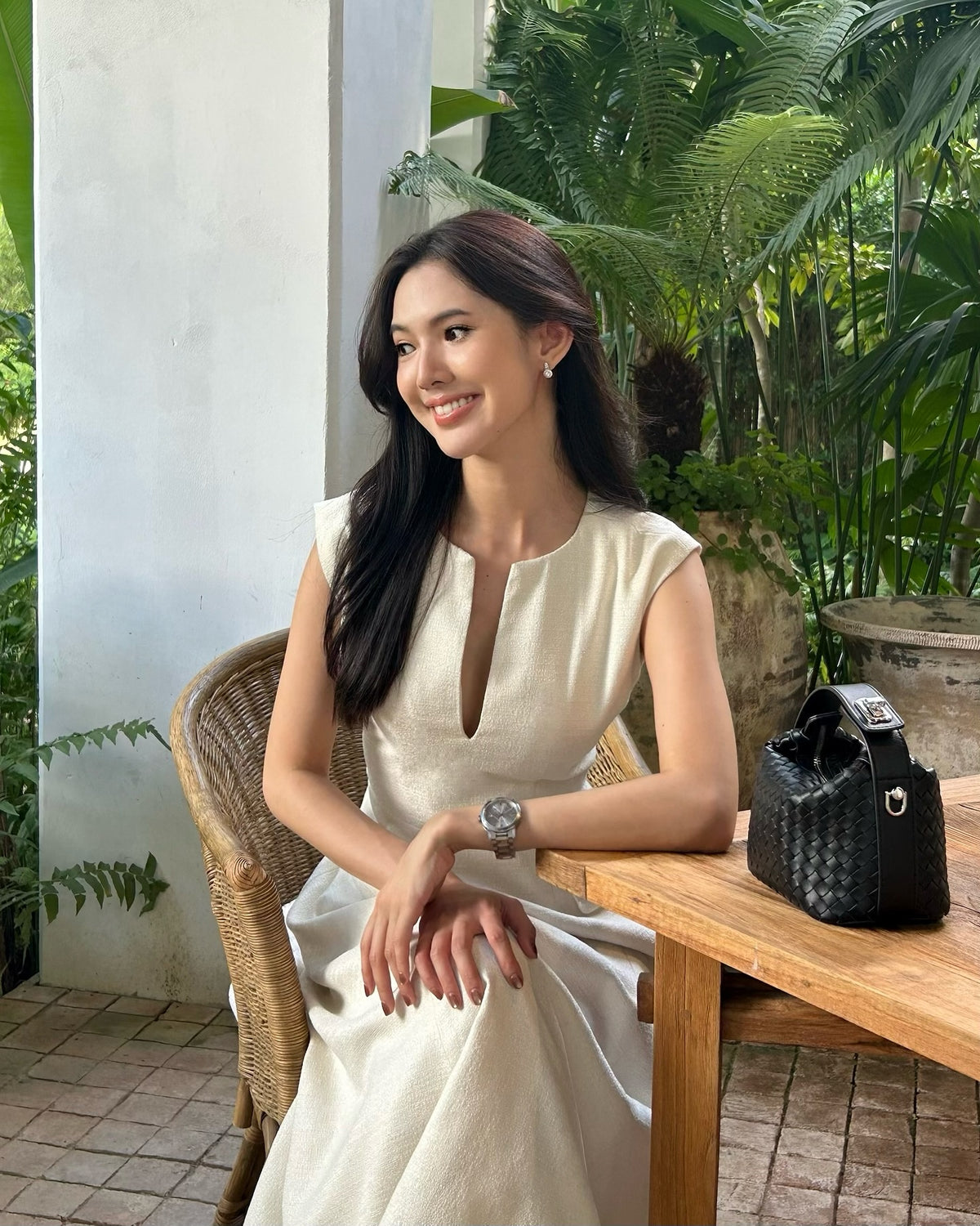 Spotted k. @tanya_tp in Blair Maxi Dress 🤍🦋#rvblairmaxidress