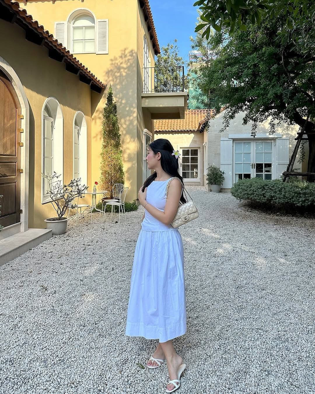 Spotted k. @yanisa._ in Lady set 🤍#rvladyboatnecktop #rvladyclassicskirt
