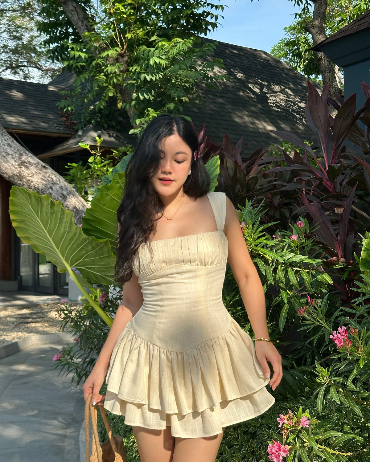 Sicily mini dress is now available on Lazada, LineShop, Shopee 🐚#rvsicilyminidress