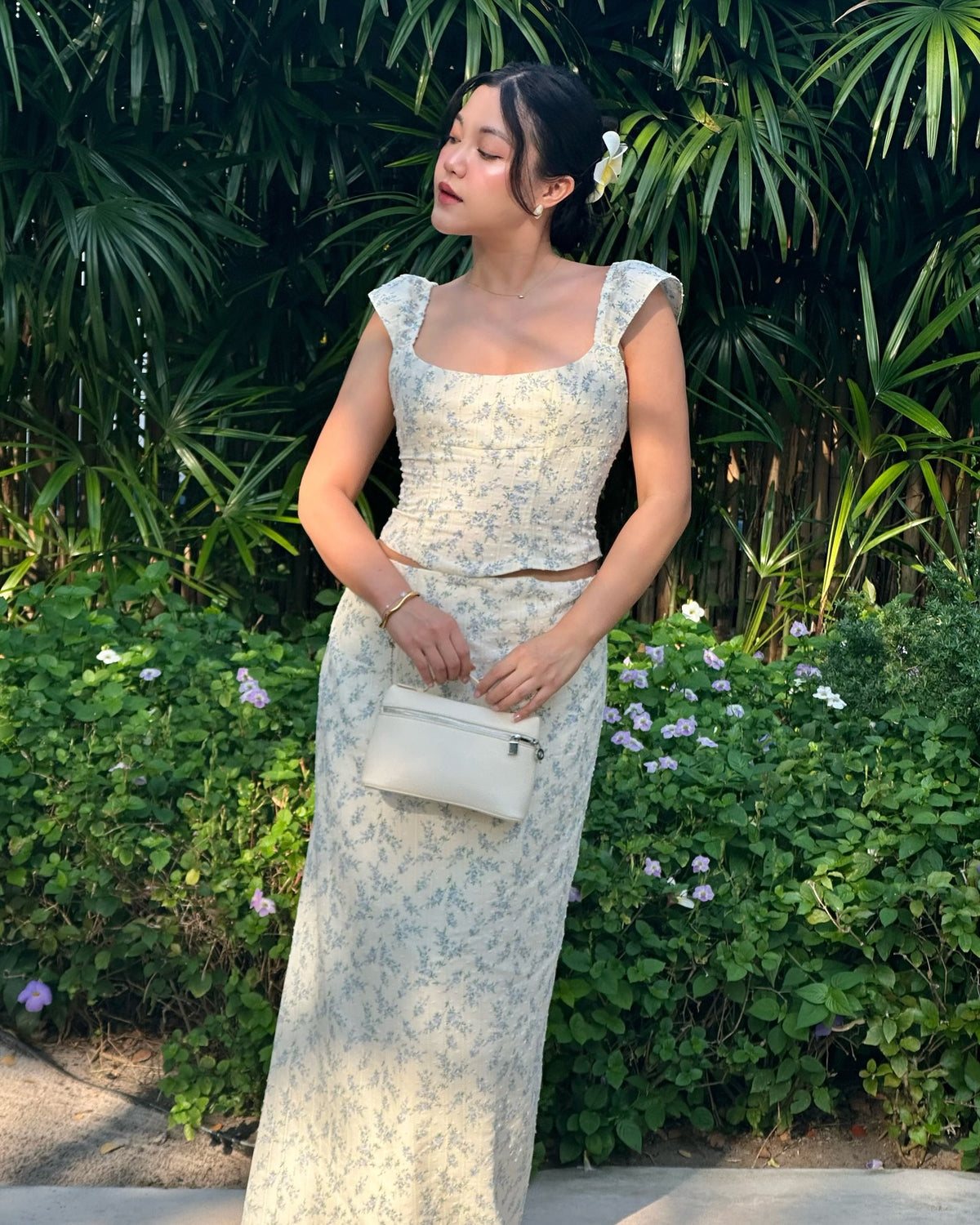 Wildflower set in blue 🦋🌸 Wildflower top〰️price: 1,590〰️ size:Xs - bust 31 waist 25S - bust 33 waist 27M - bust 35 wa...