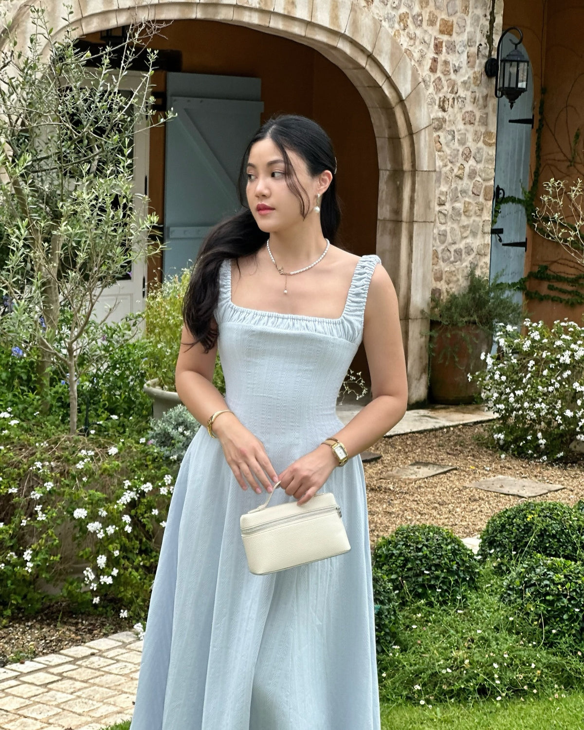Solene maxi dress in blue 🦋#rvsolenemaxidress