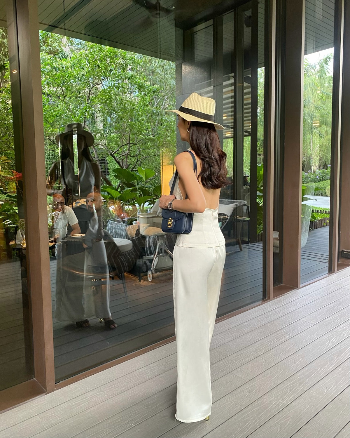 Spotted k. @tanya_tp in Satin Cowl neck top and Satin Lounge pants ✨#rvessentialssatinsloungepants #rvessentialssatin...