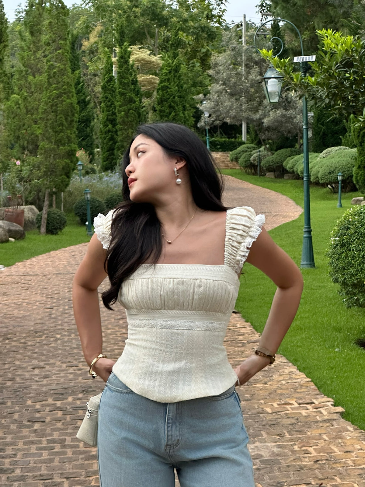 Solene top in cream 🍦#rvsolenetop