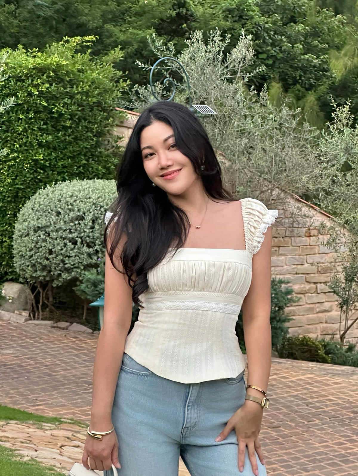 Solene top in cream 🍦#rvsolenetop