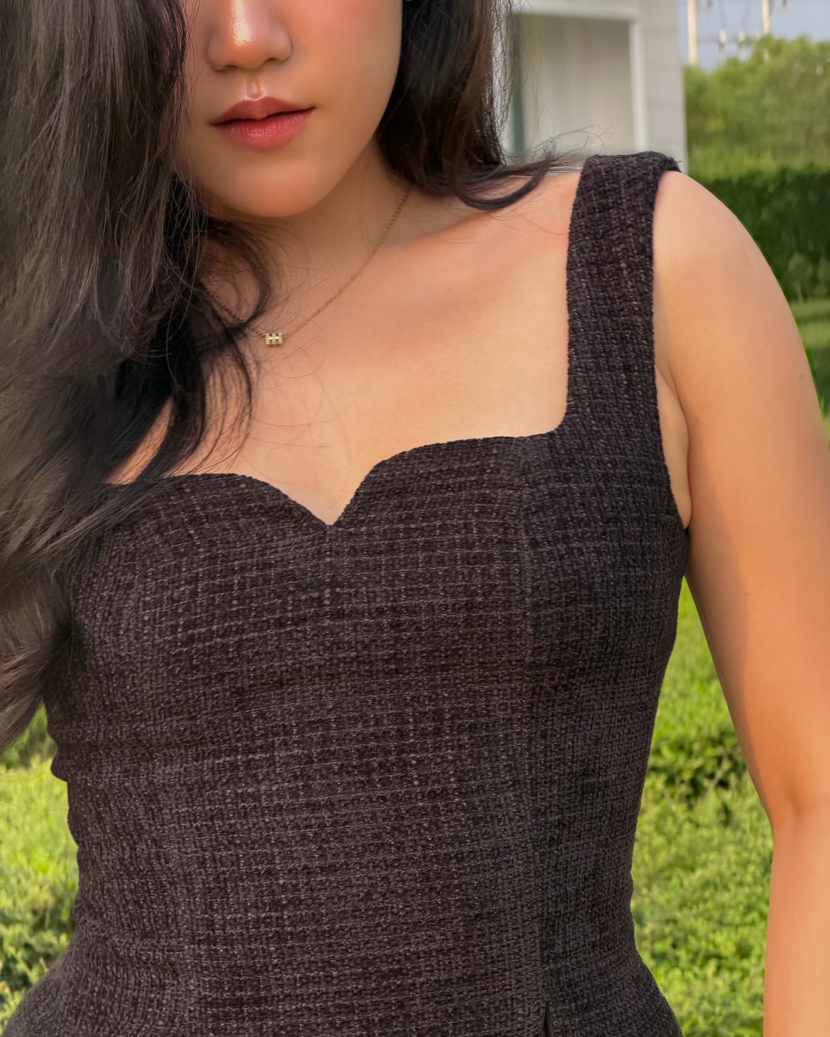 Delphine top paired with Delphine maxi skirt in black 🖤#rvdelphinetop #rvdelphinemaxiskirt