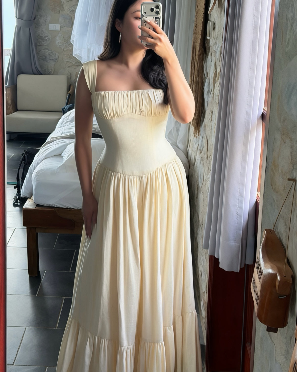 For the girls who love the Sicily silhouette,but feel more comfortable with a little extra length✨🤍 Sicily Cotton Lin...
