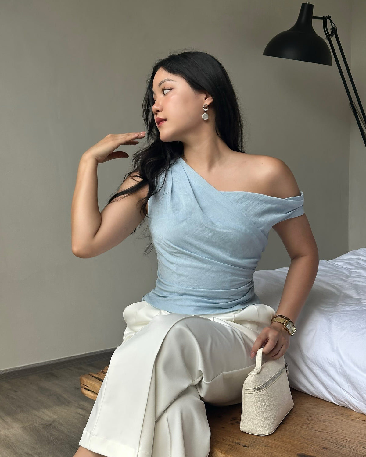 Essential Asymmetric Top—bold, modern, and made to stand out. Because power dressing should never be predictable. 〰️ ...