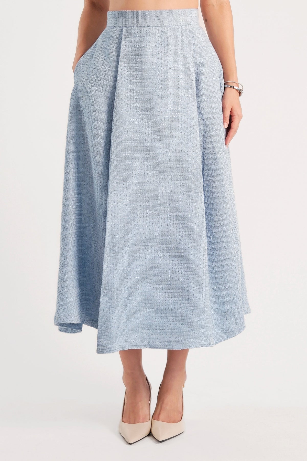 Delphine Maxi Skirt Blue