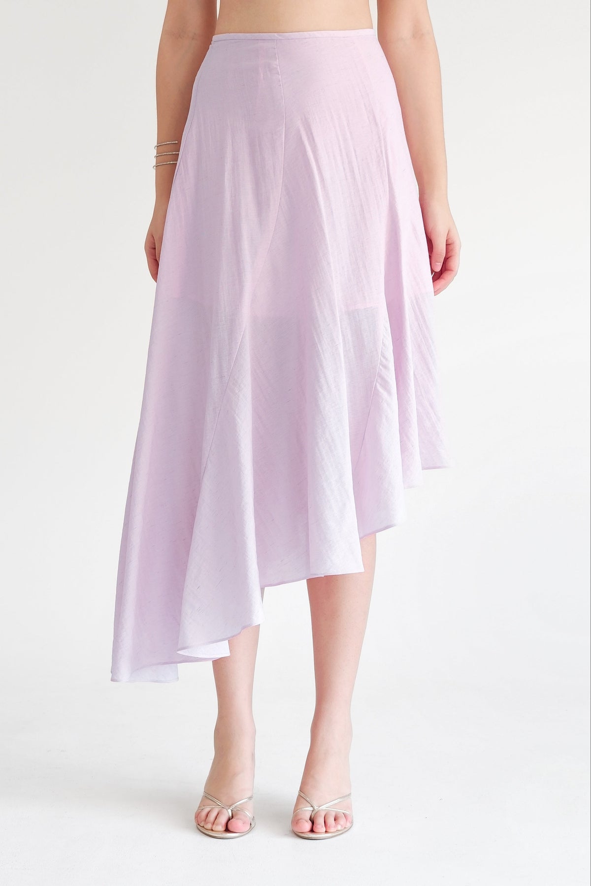 Asymmetric Skirt Purple