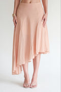 Asymmetric Skirt Orange