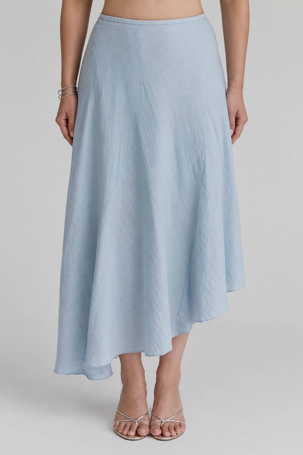 Asymmetric Skirt Blue