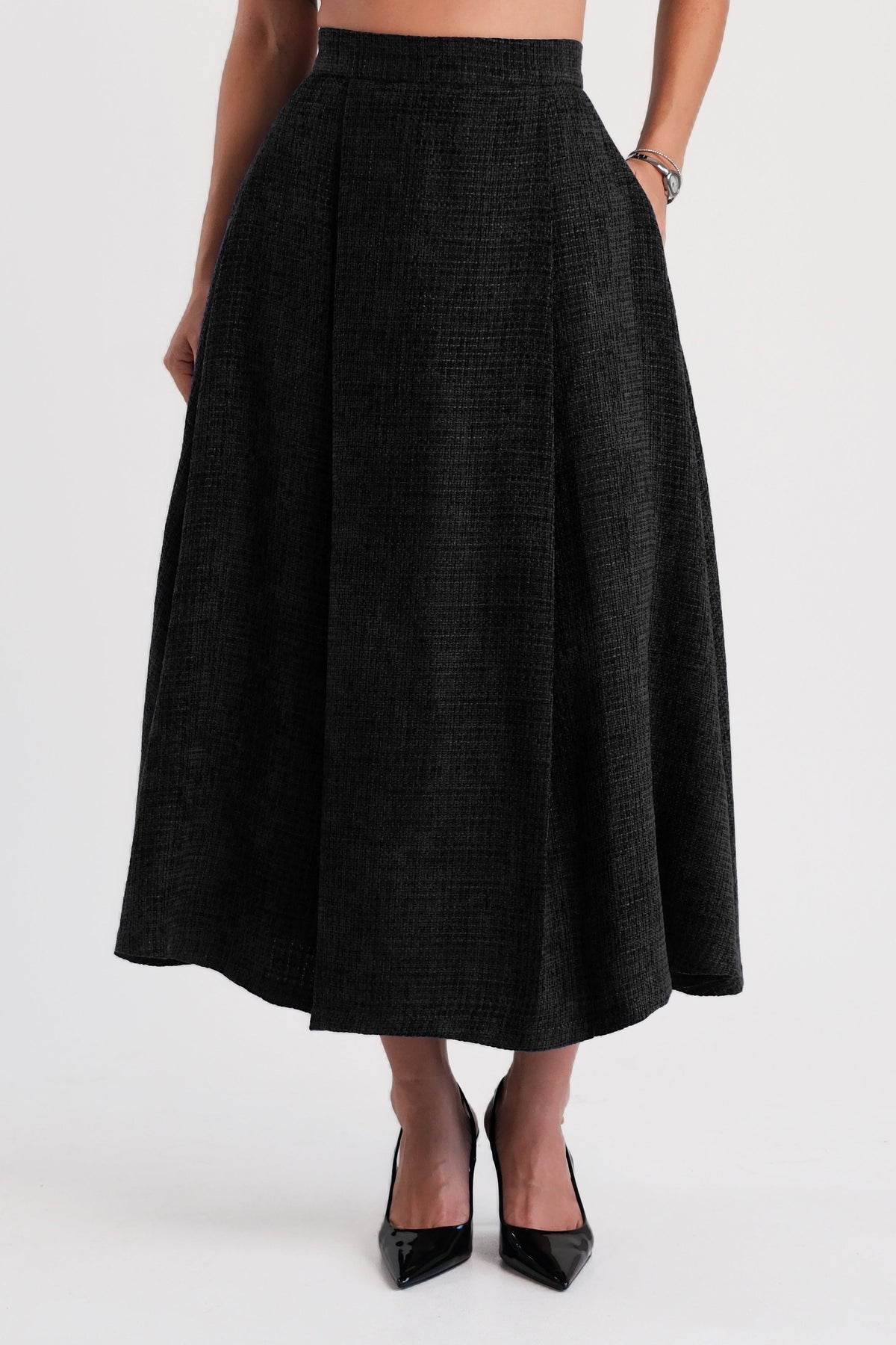 Delphine Maxi Skirt Black