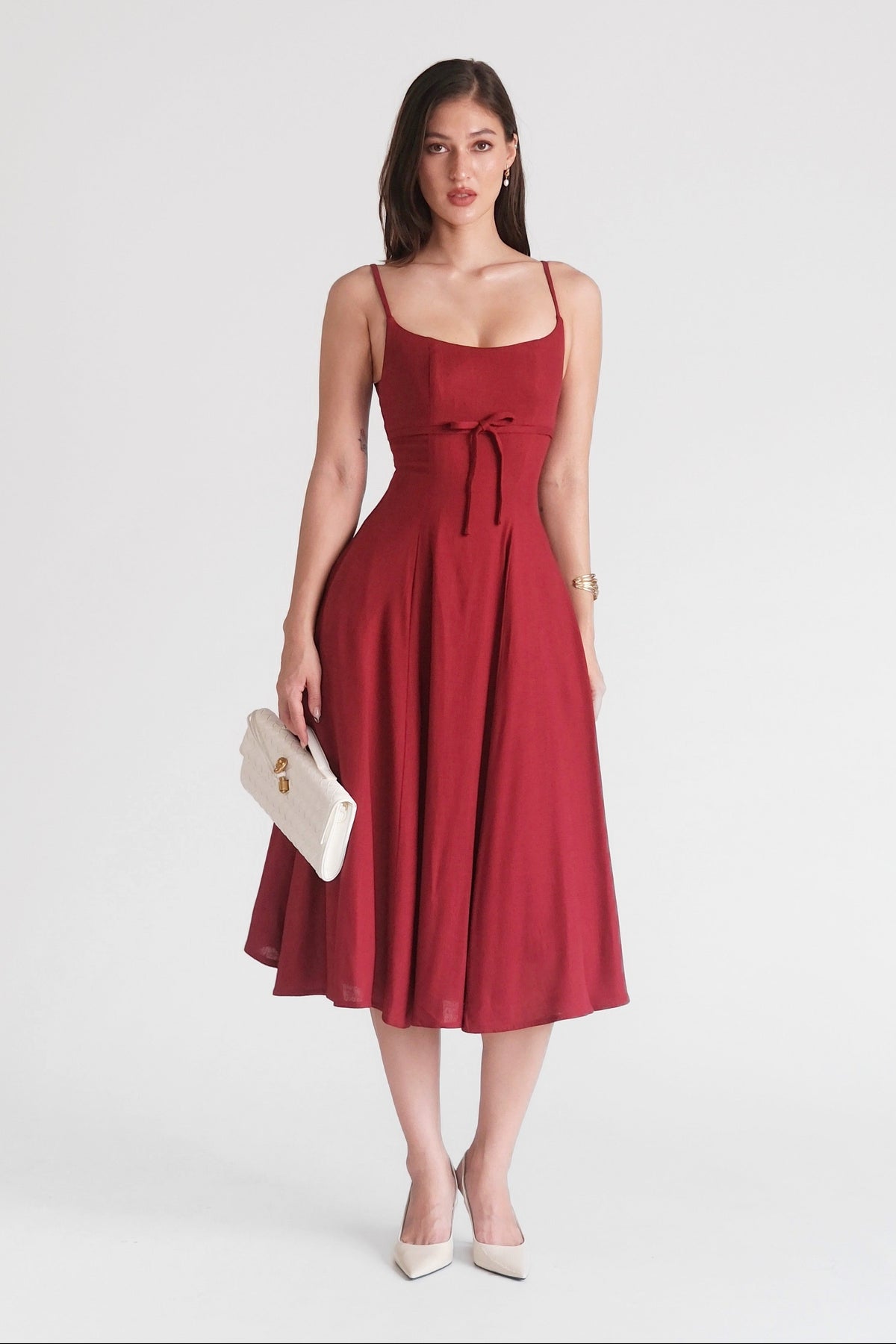 Amélie Dress Burgundy