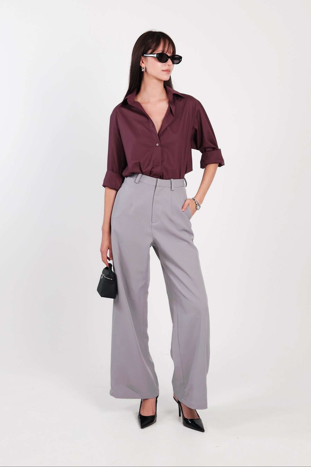 Cotton Shirt Burgundy