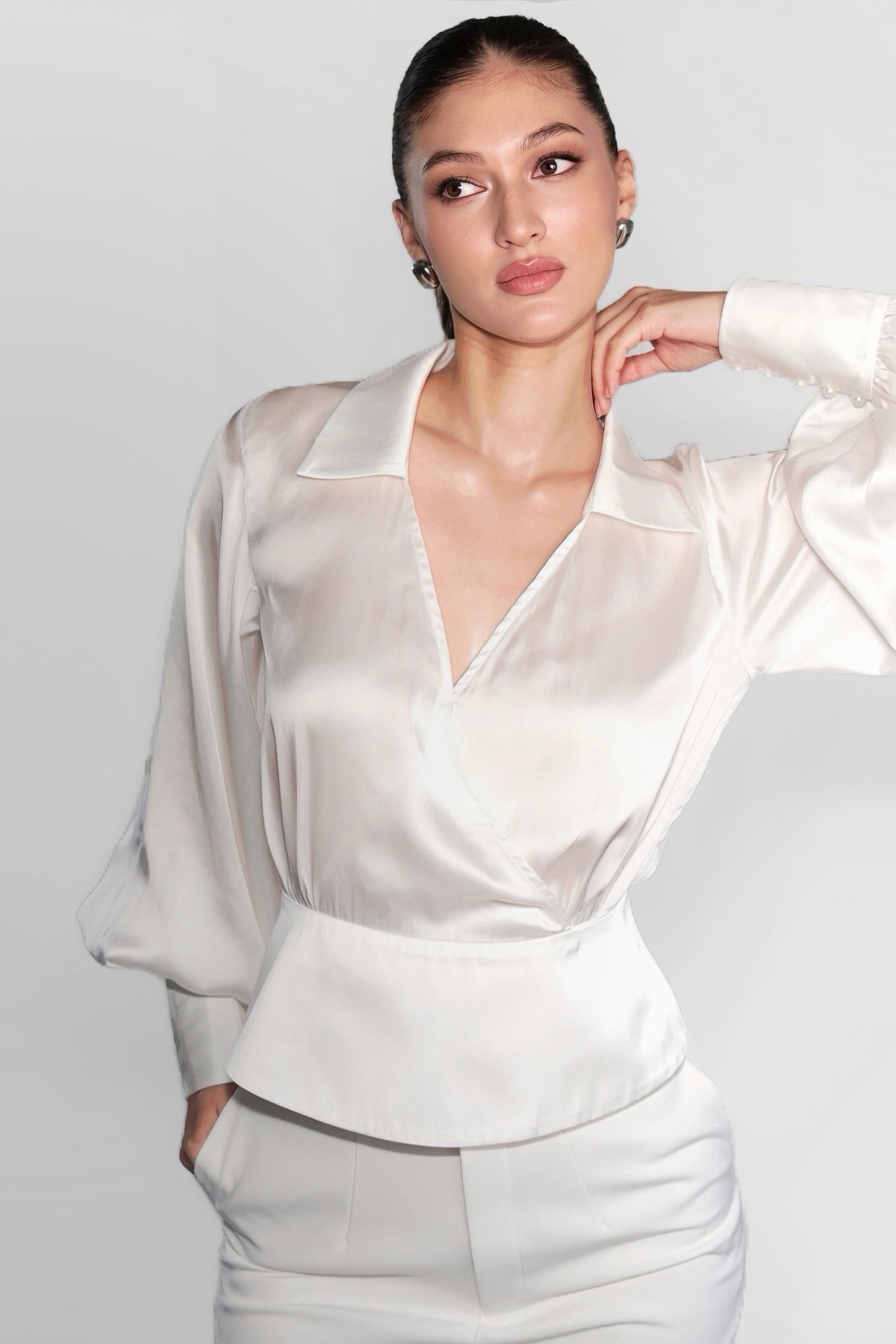 Moonpearl Blouse White