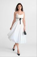 Amélie Dress White with Black