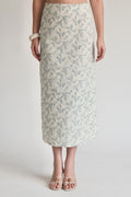 Wildflower Maxi Skirt Blue