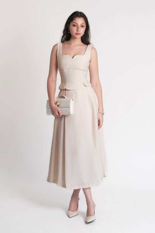 Delphine Corset Top Cream
