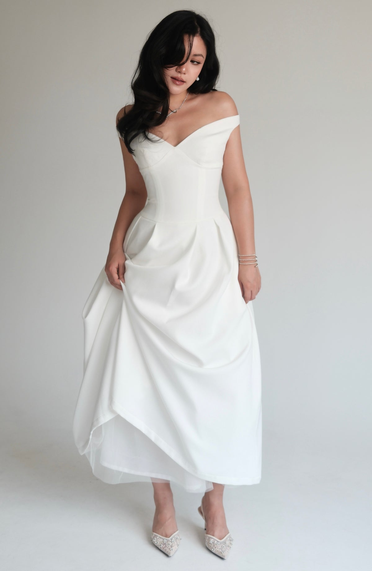 Claudia Maxi Dress White