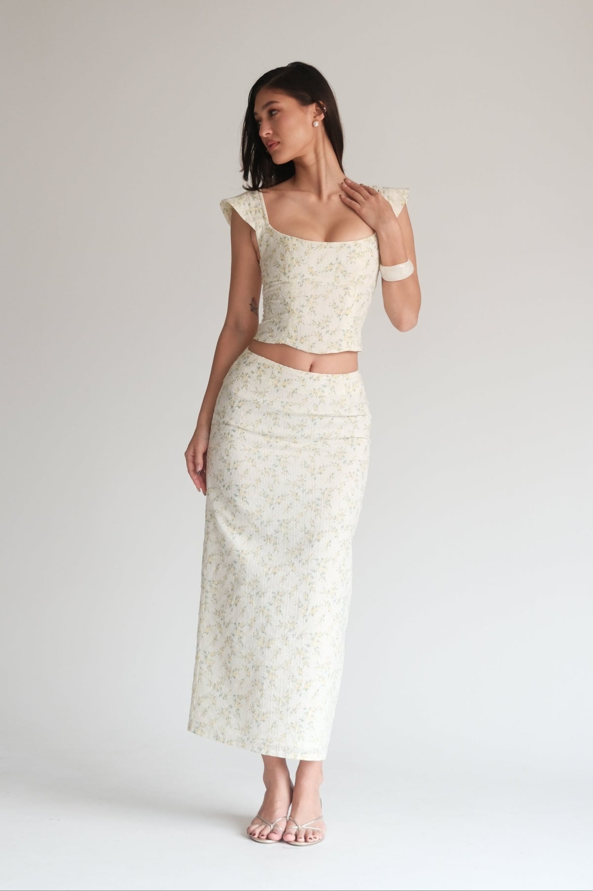 Wildflower Maxi Skirt Yellow