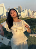 [Pre-Order] Satin Bat Sleeve Top