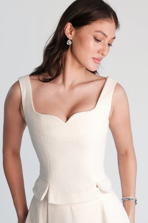 Delphine Corset Top Cream
