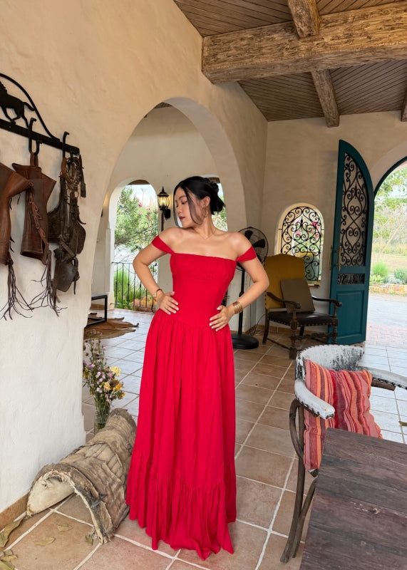 [Pre-Order] RAVii - Sicily Cotton Linen Maxi Dress