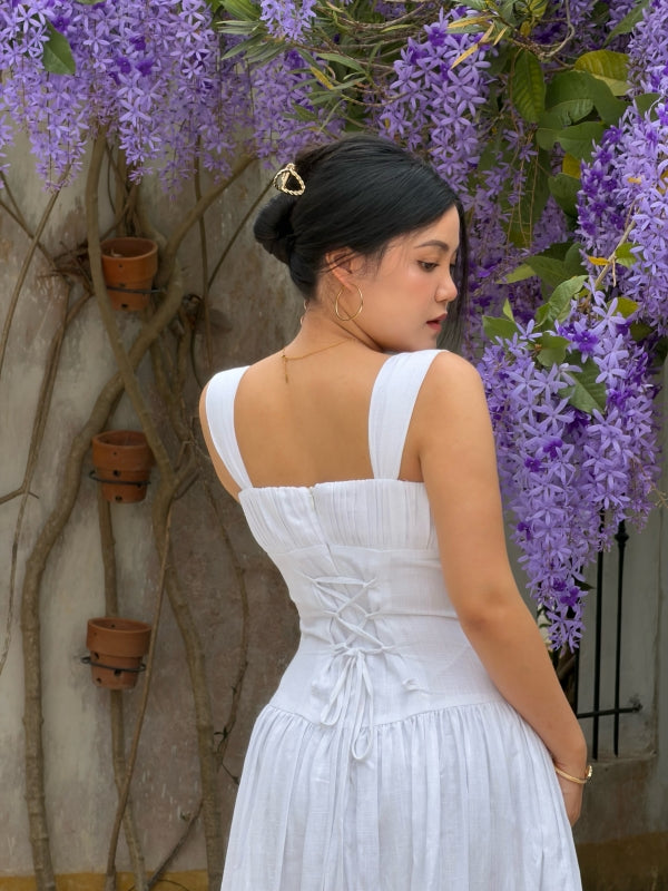 [Pre-Order] Sicily Cotton Linen Maxi Dress