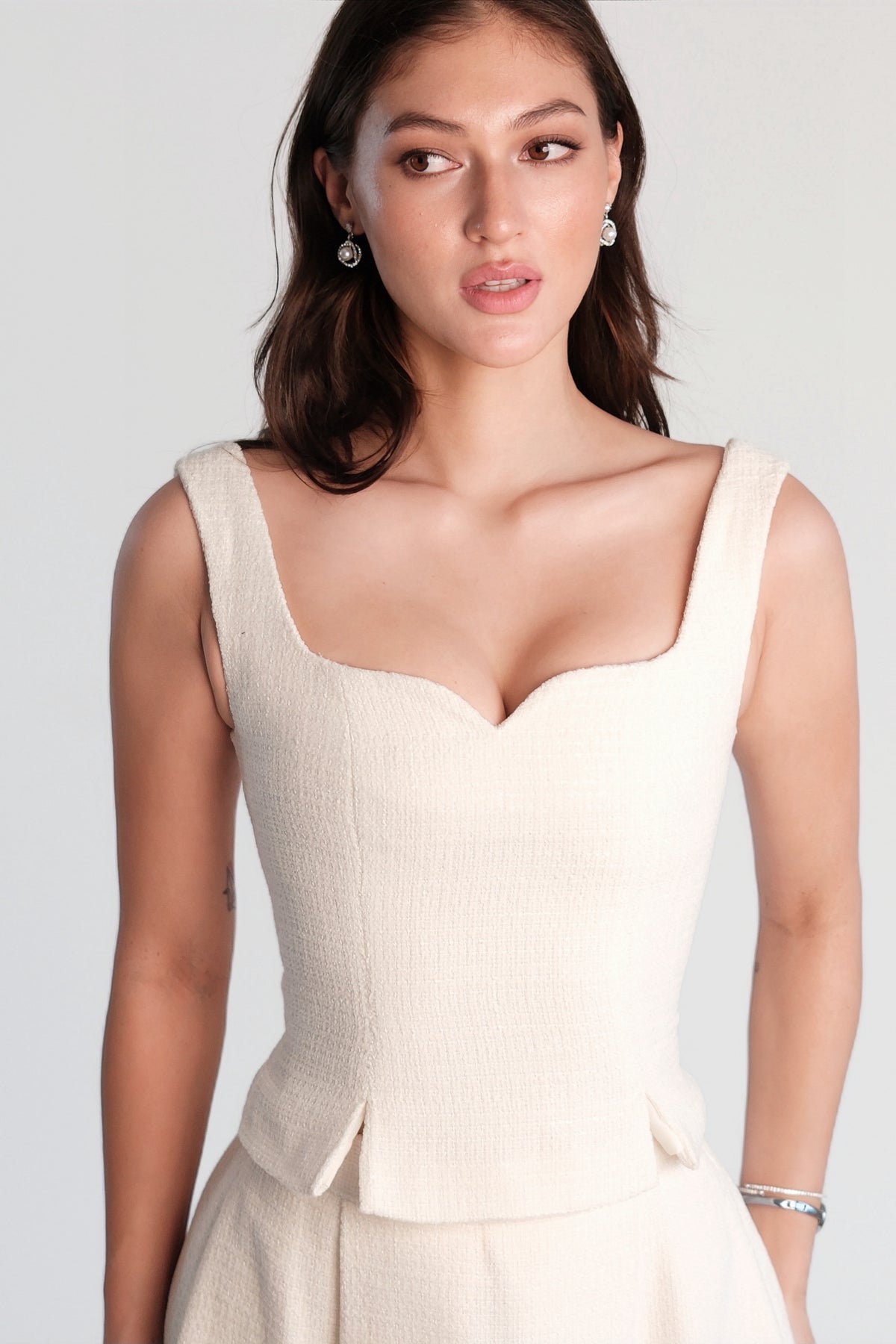Delphine Corset Top Cream