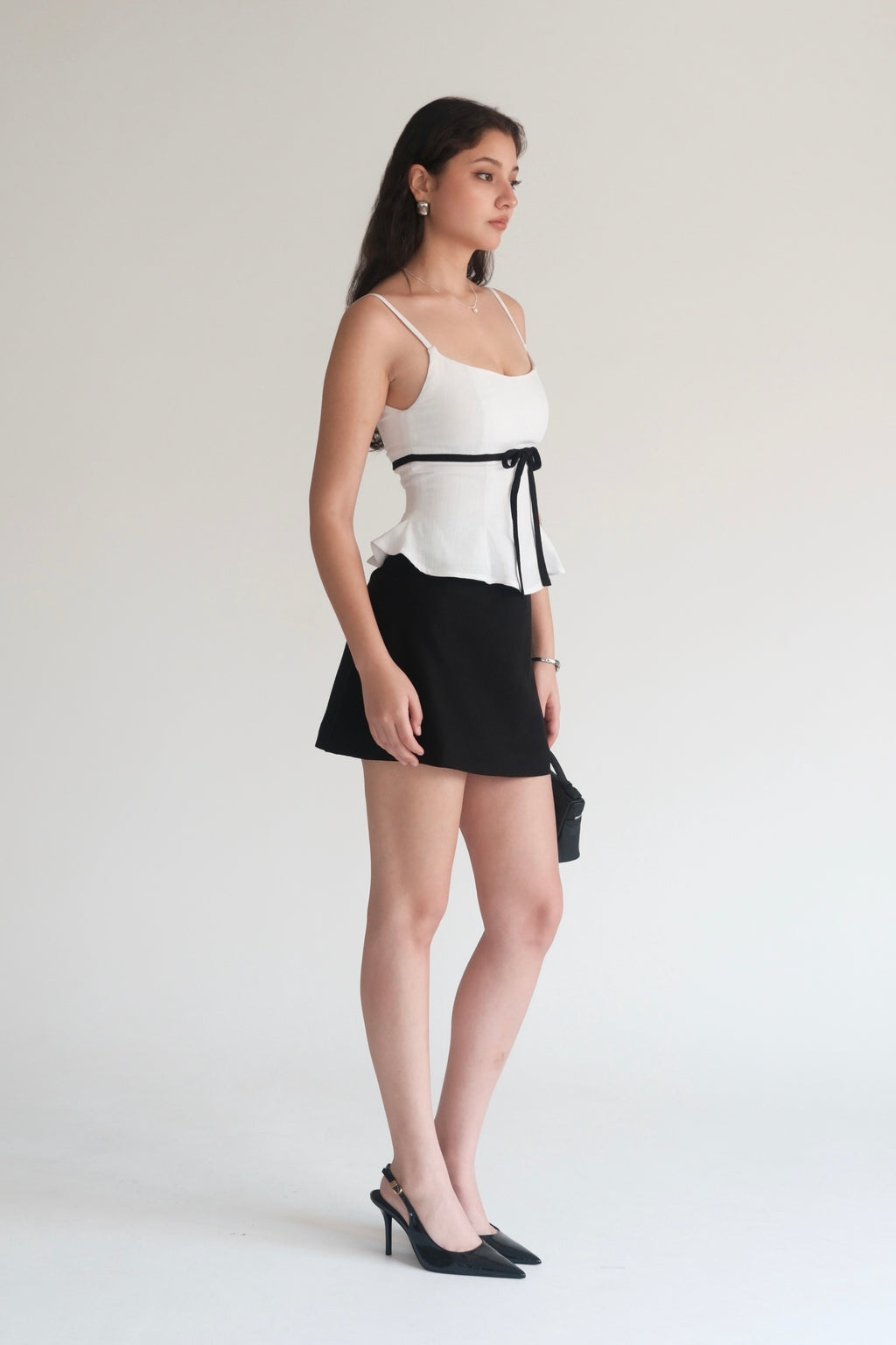 Amélie Top White with Black