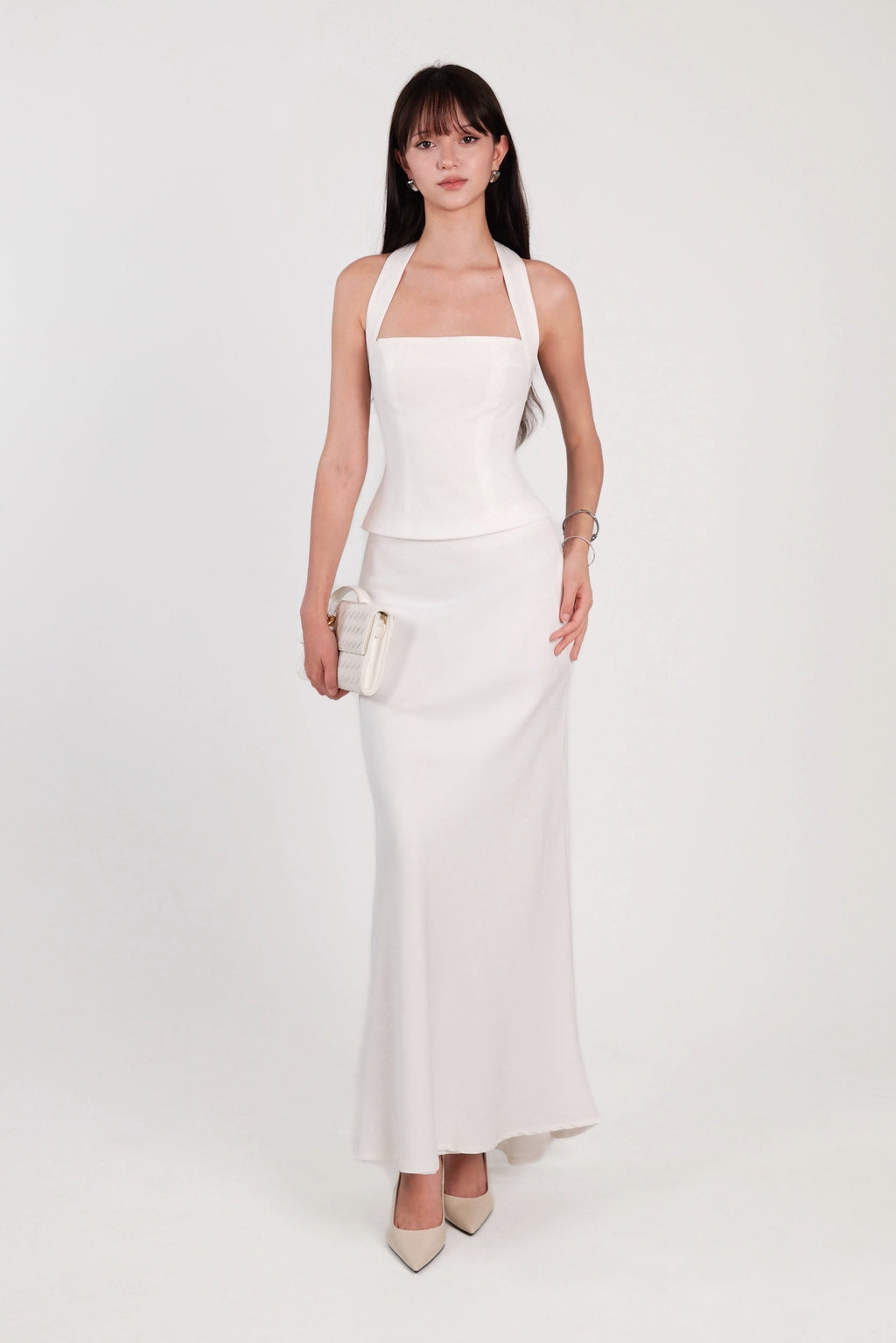 Fish Tail Skirt White