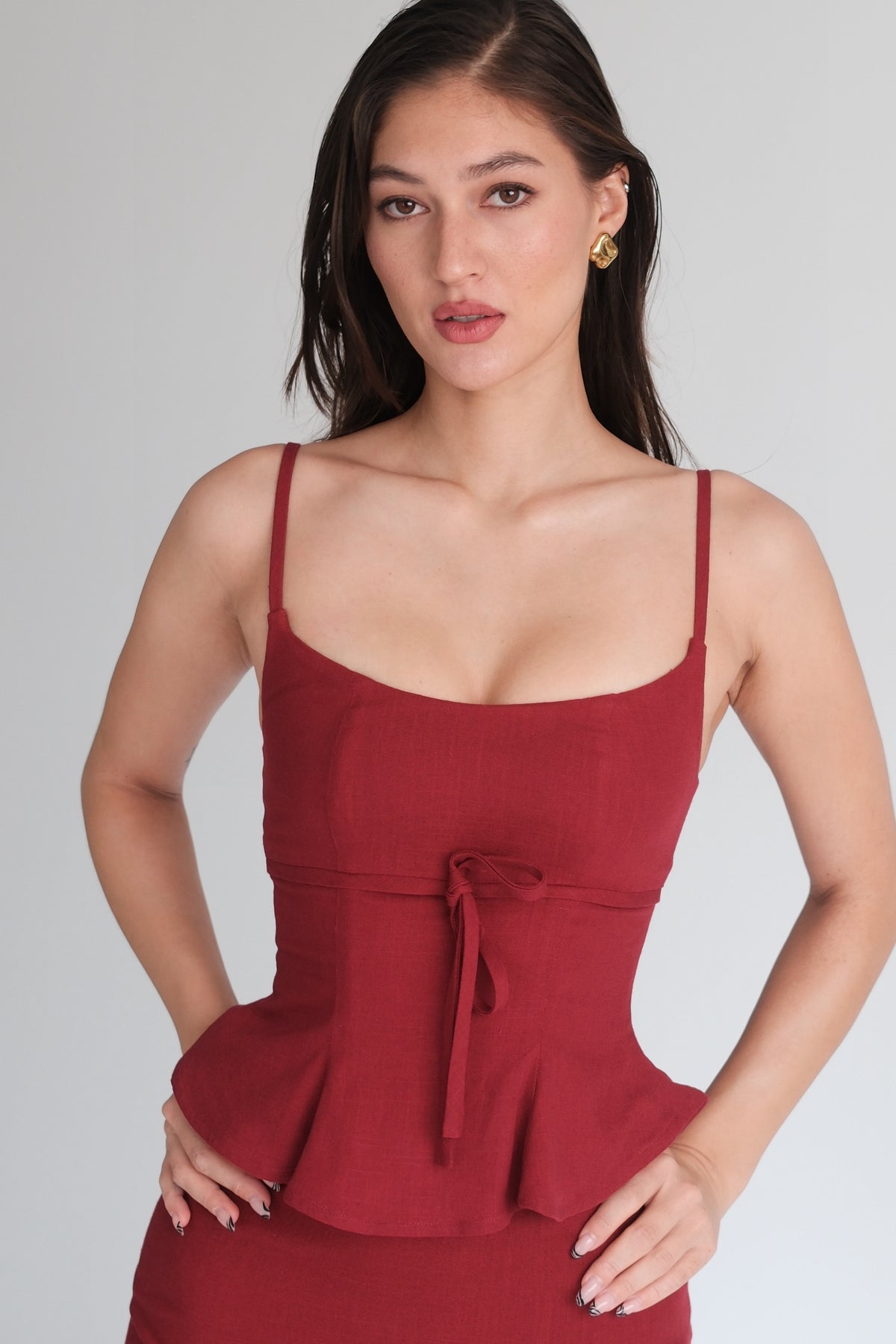 Amélie Top Burgundy