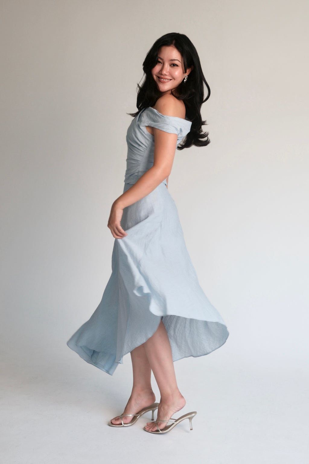 Asymmetric Skirt Blue