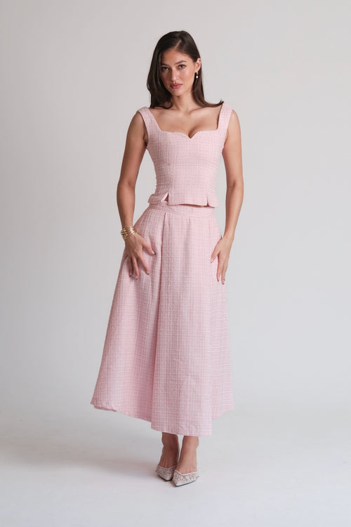 Delphine Corset Top Pink