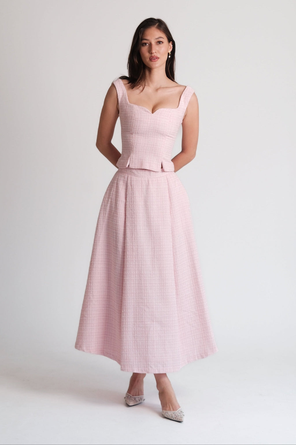 Delphine Maxi Skirt Pink