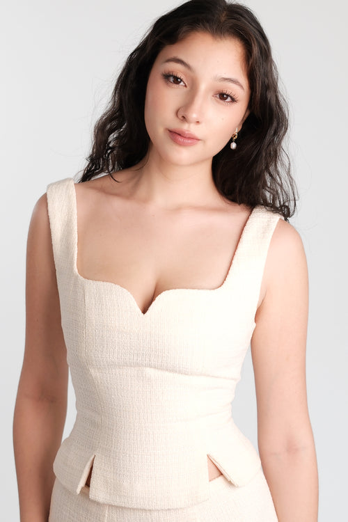 Delphine Corset Top Cream