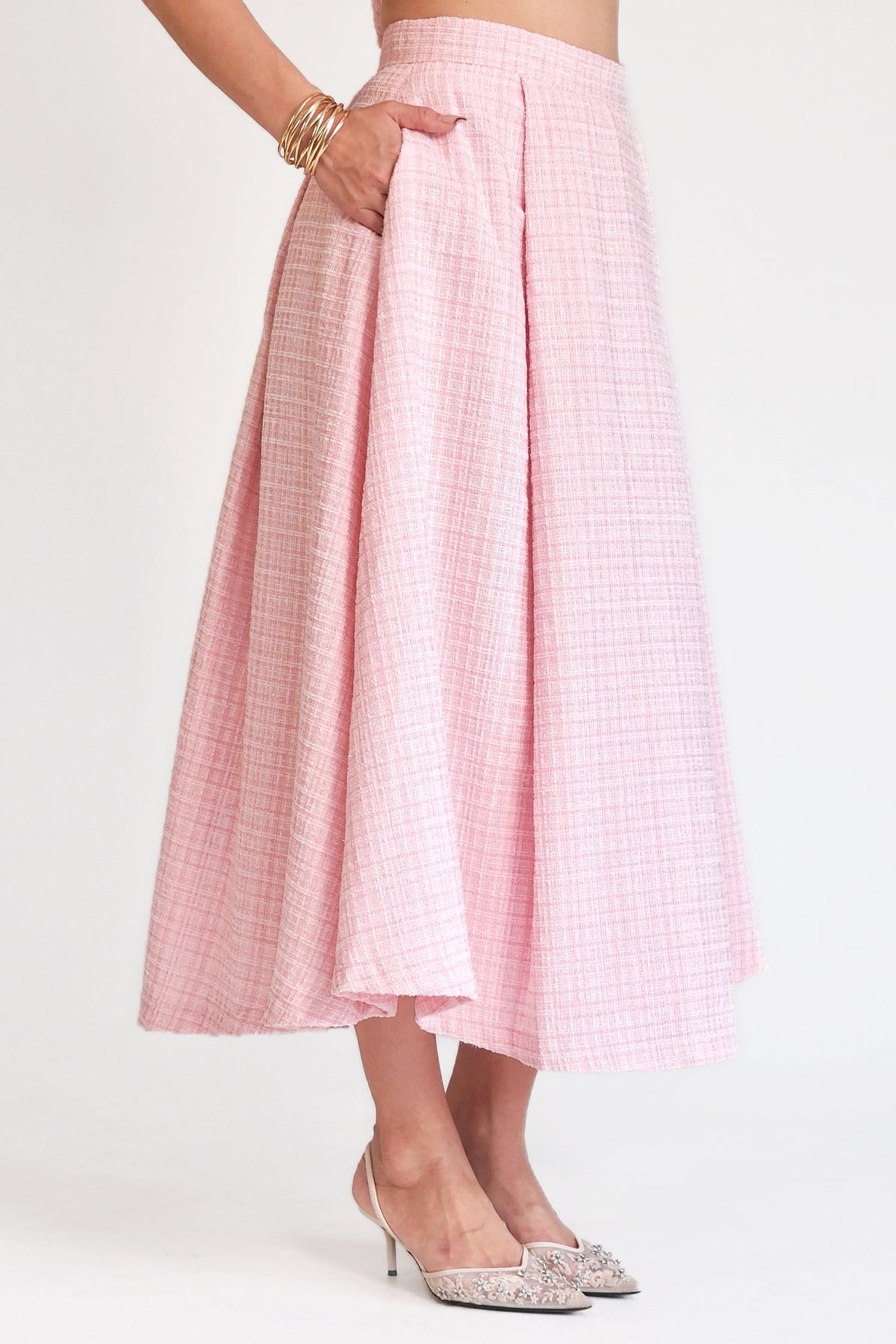 Delphine Maxi Skirt Pink