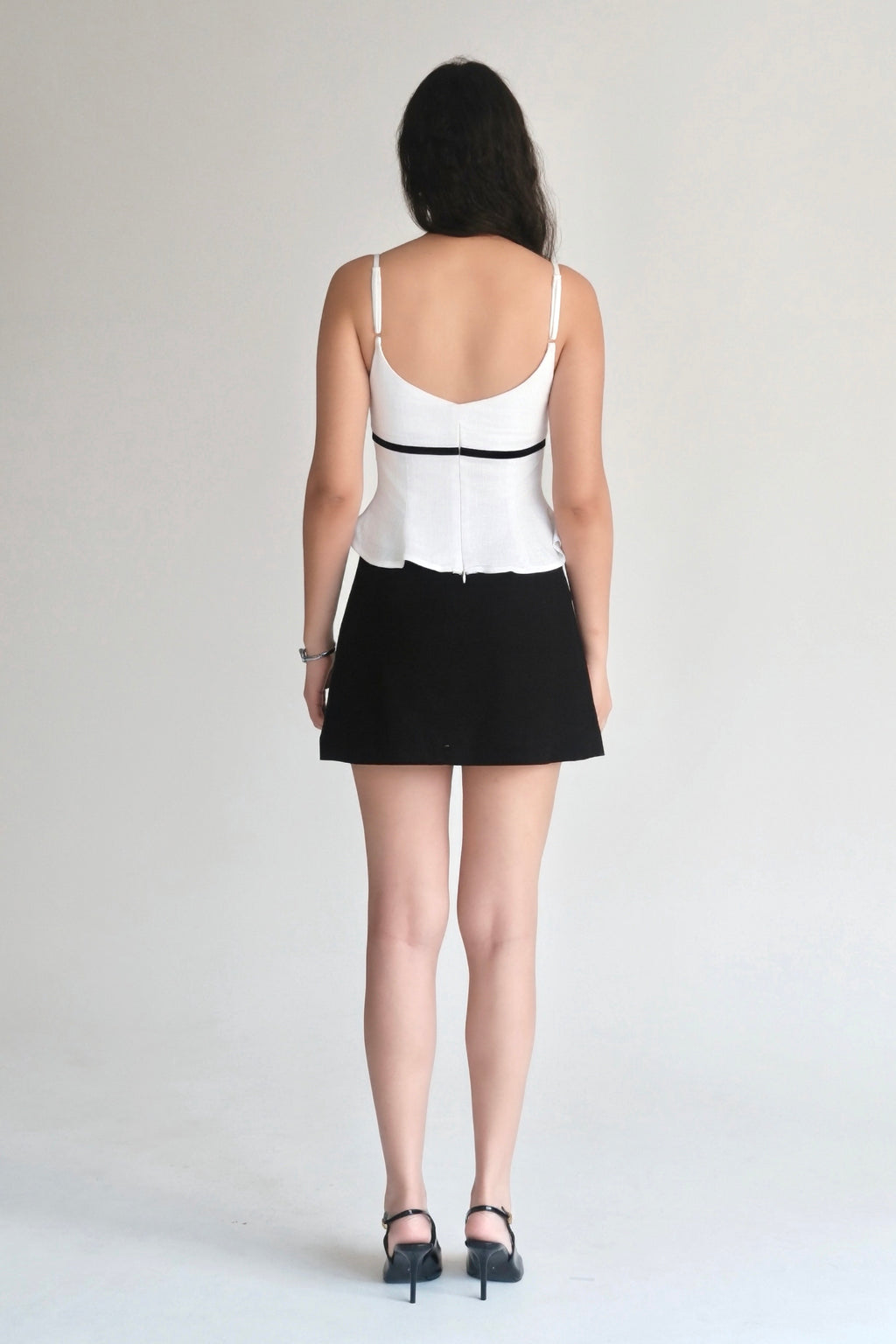 Amélie Top White with Black