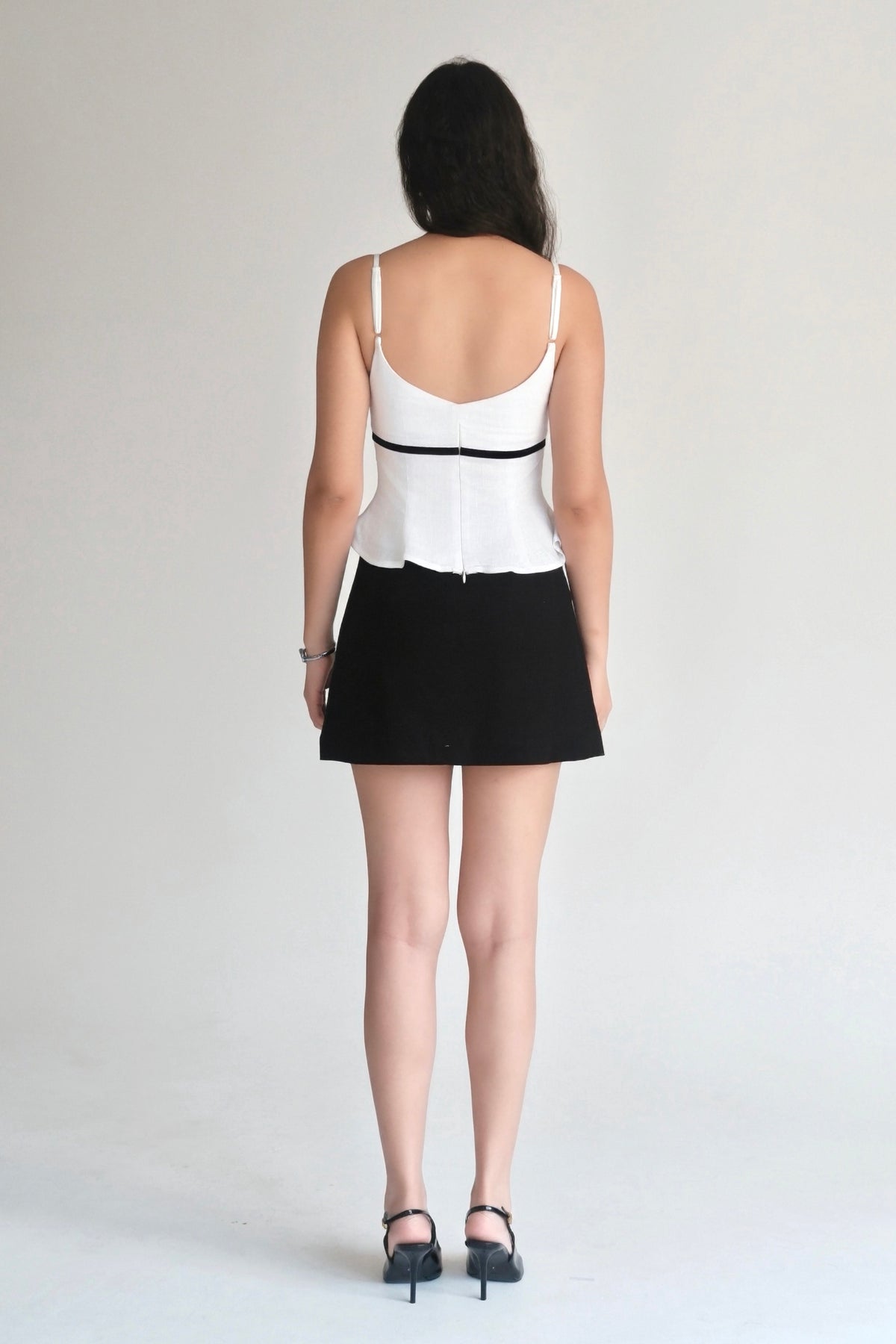 Amélie Top White with Black