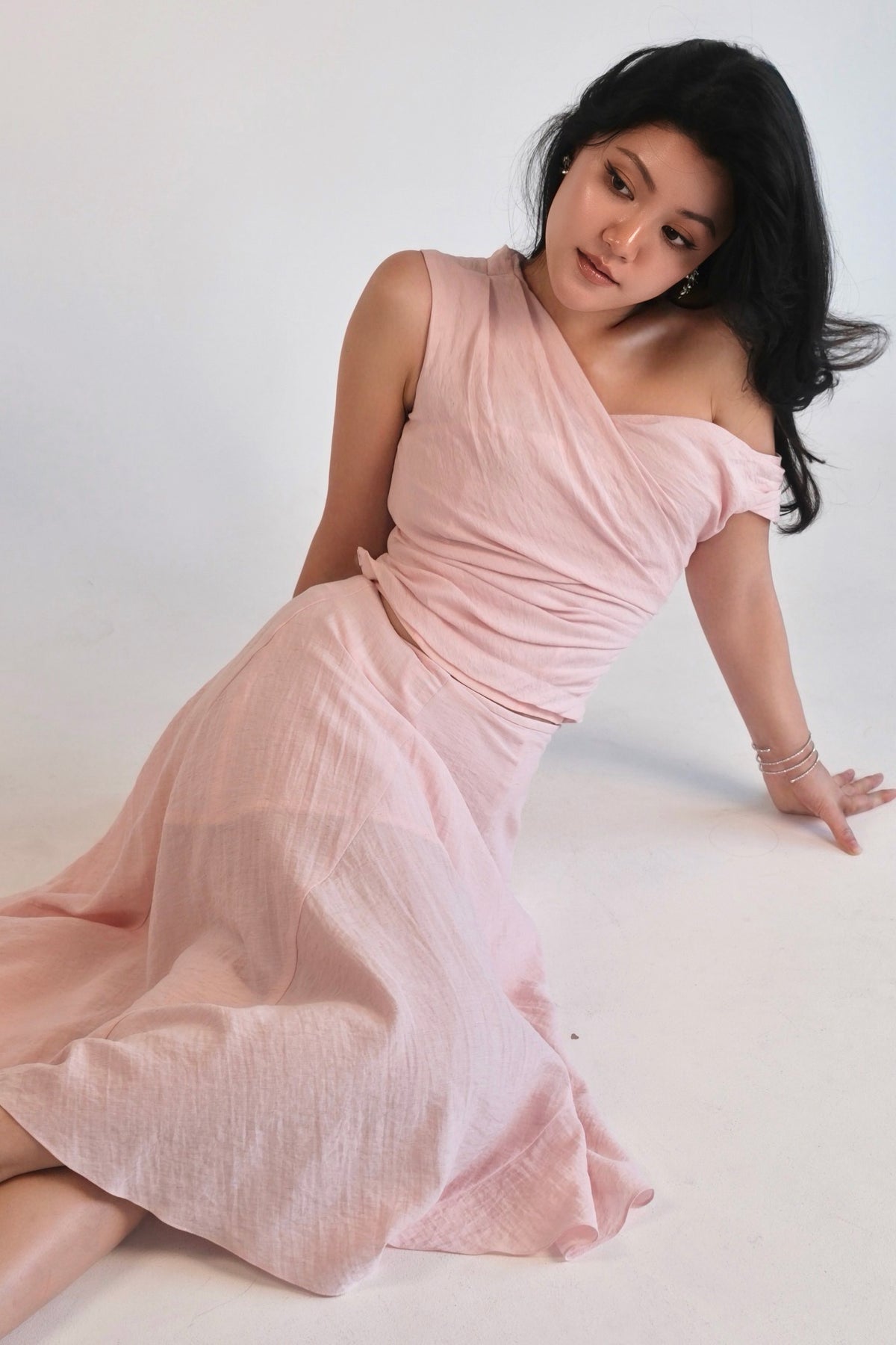 Asymmetric Top Pale Pink