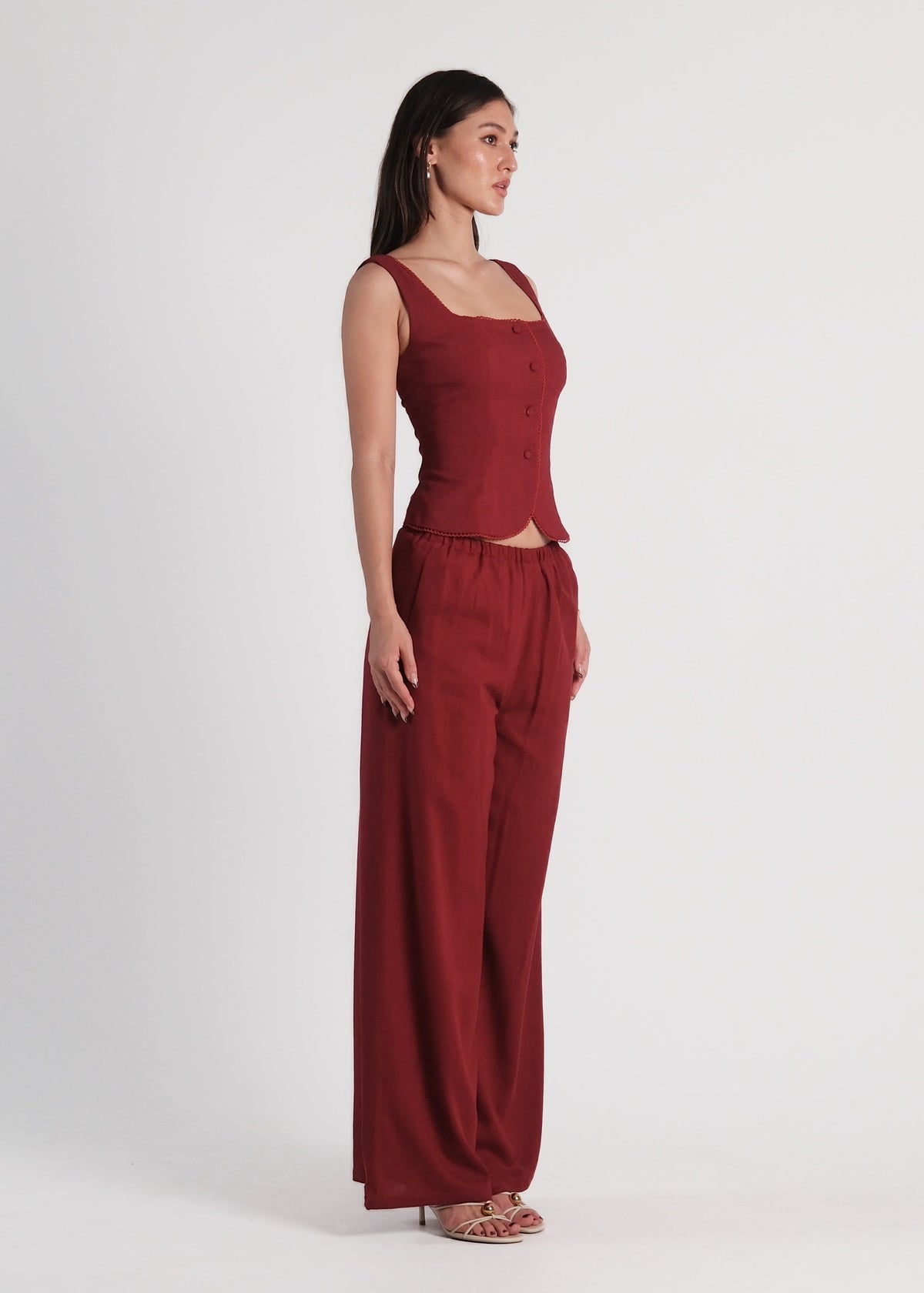 Sophie Lounge Pants Burgundy