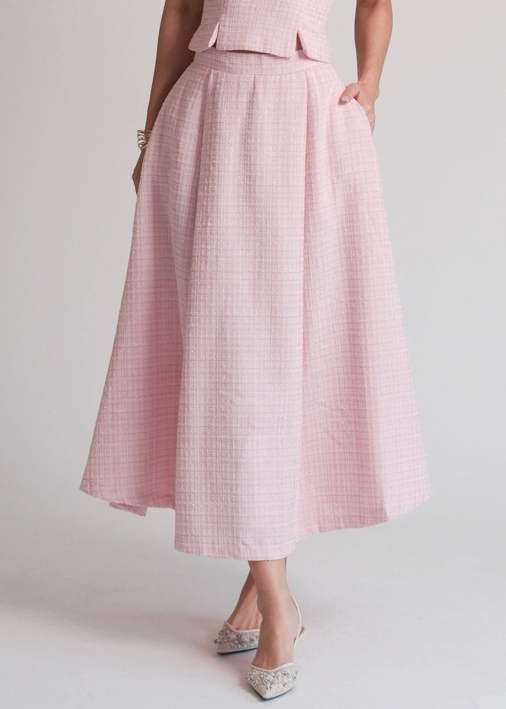 Delphine Maxi Skirt Pink